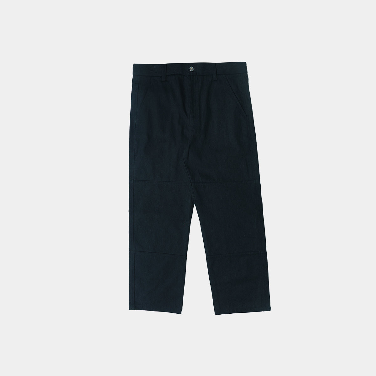 Black Solid Essential Pants