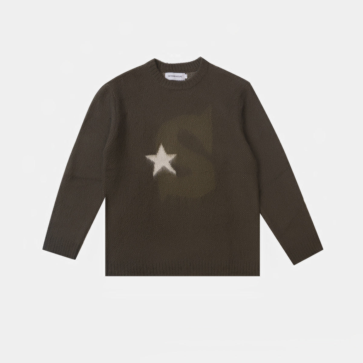 ARMY GREEN S-STAR MOHAIR SWEATER