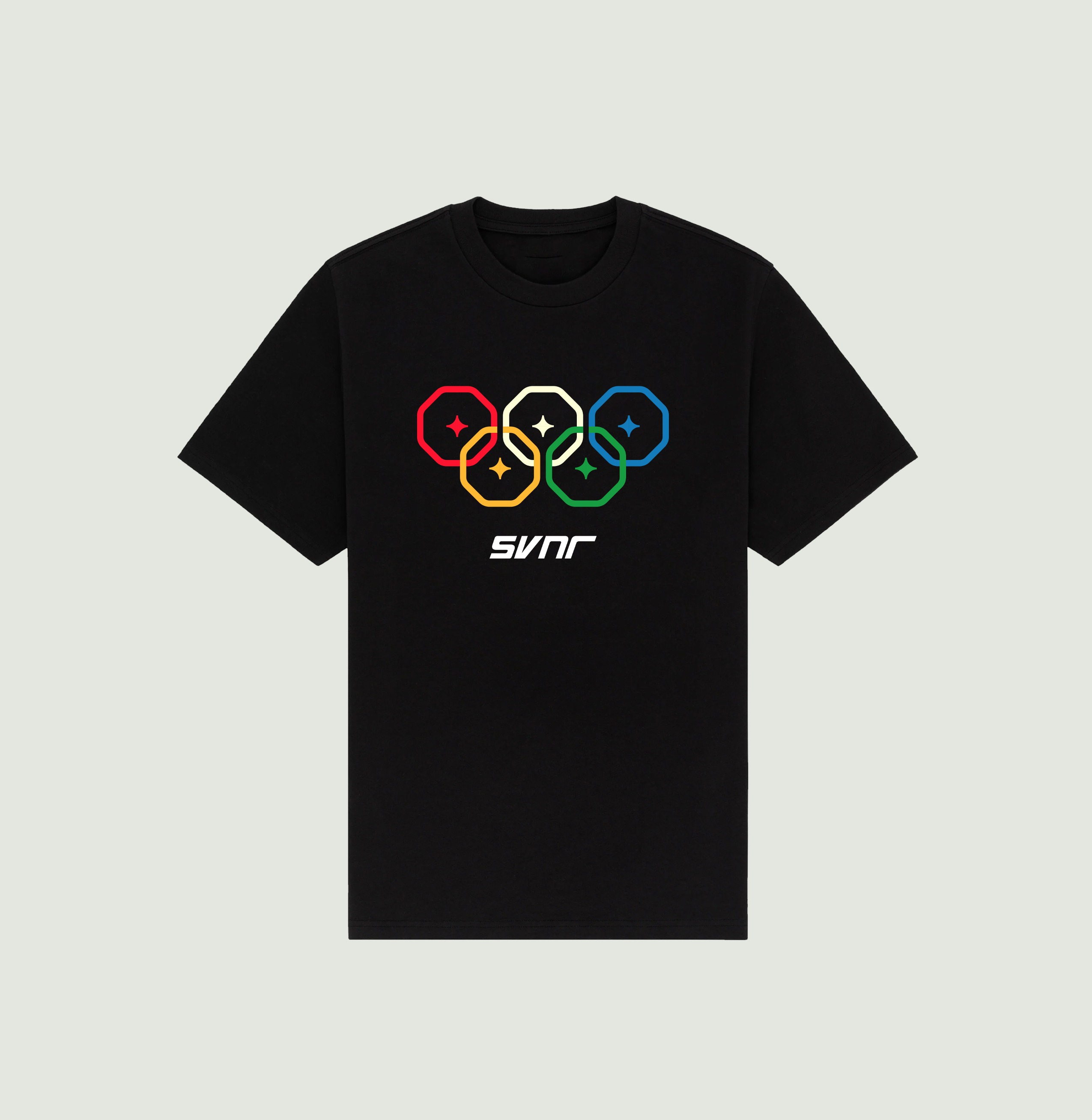 SVNR x Shuta Bug Olympic Black Logo T-shirt