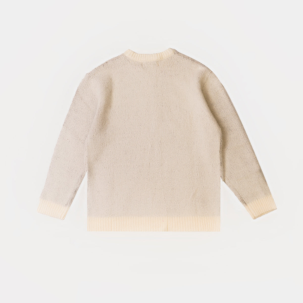 CREAM S-STAR MOHAIR SWEATER