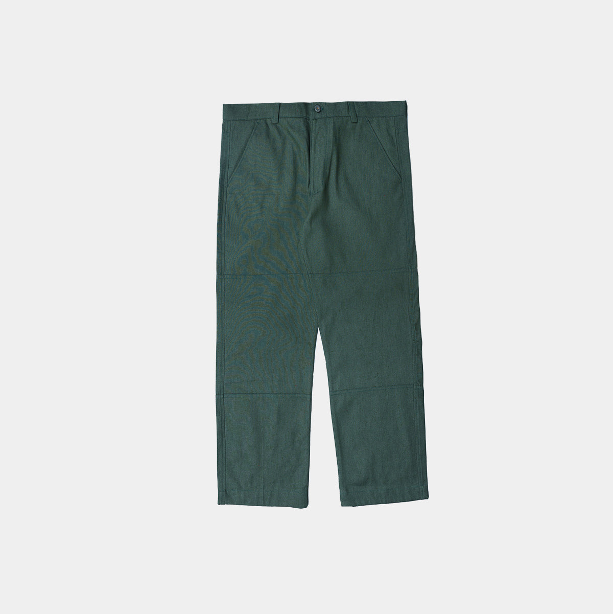 Green Solid Essential Pants