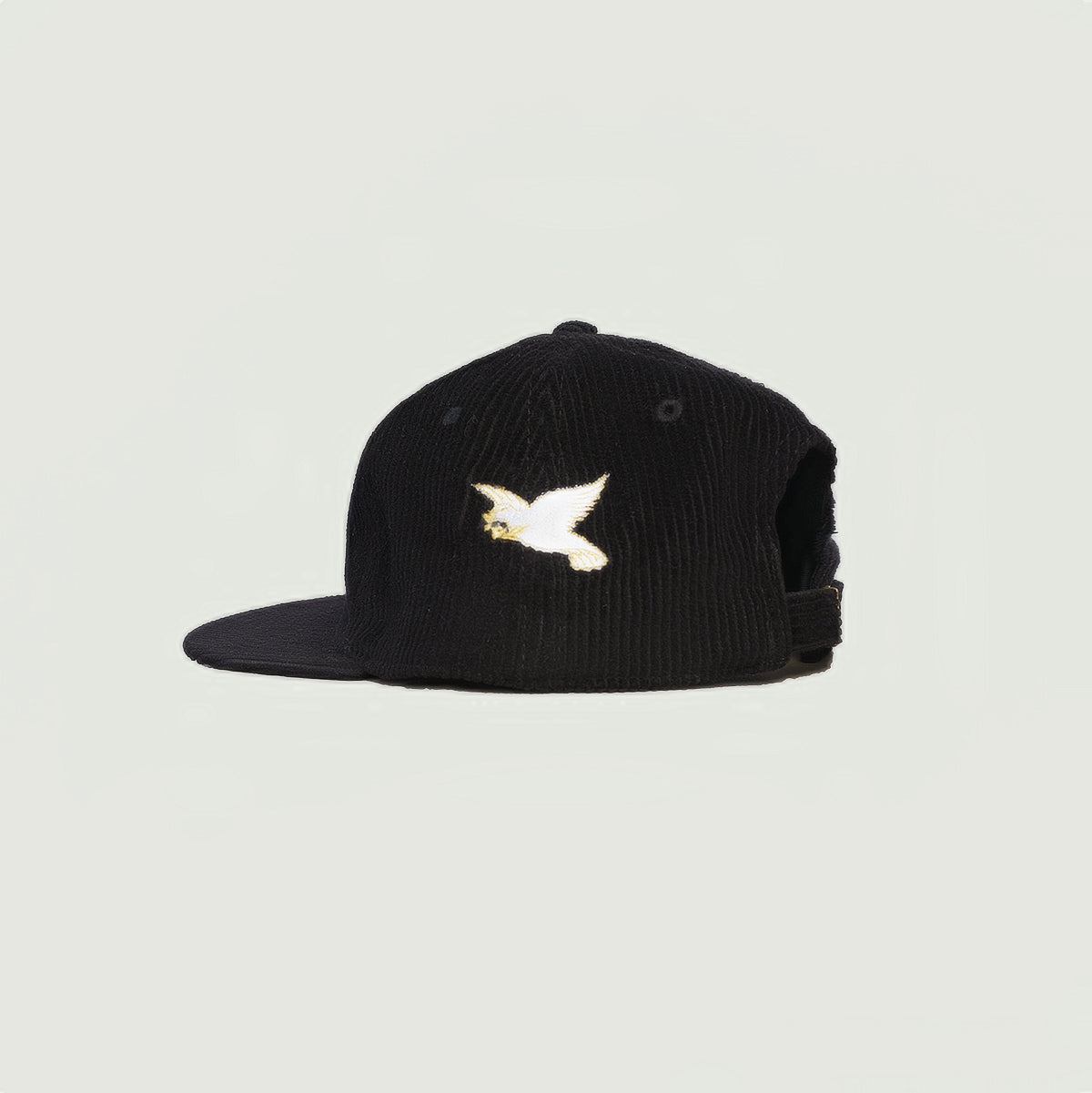 BLACK CORDUROY CAP