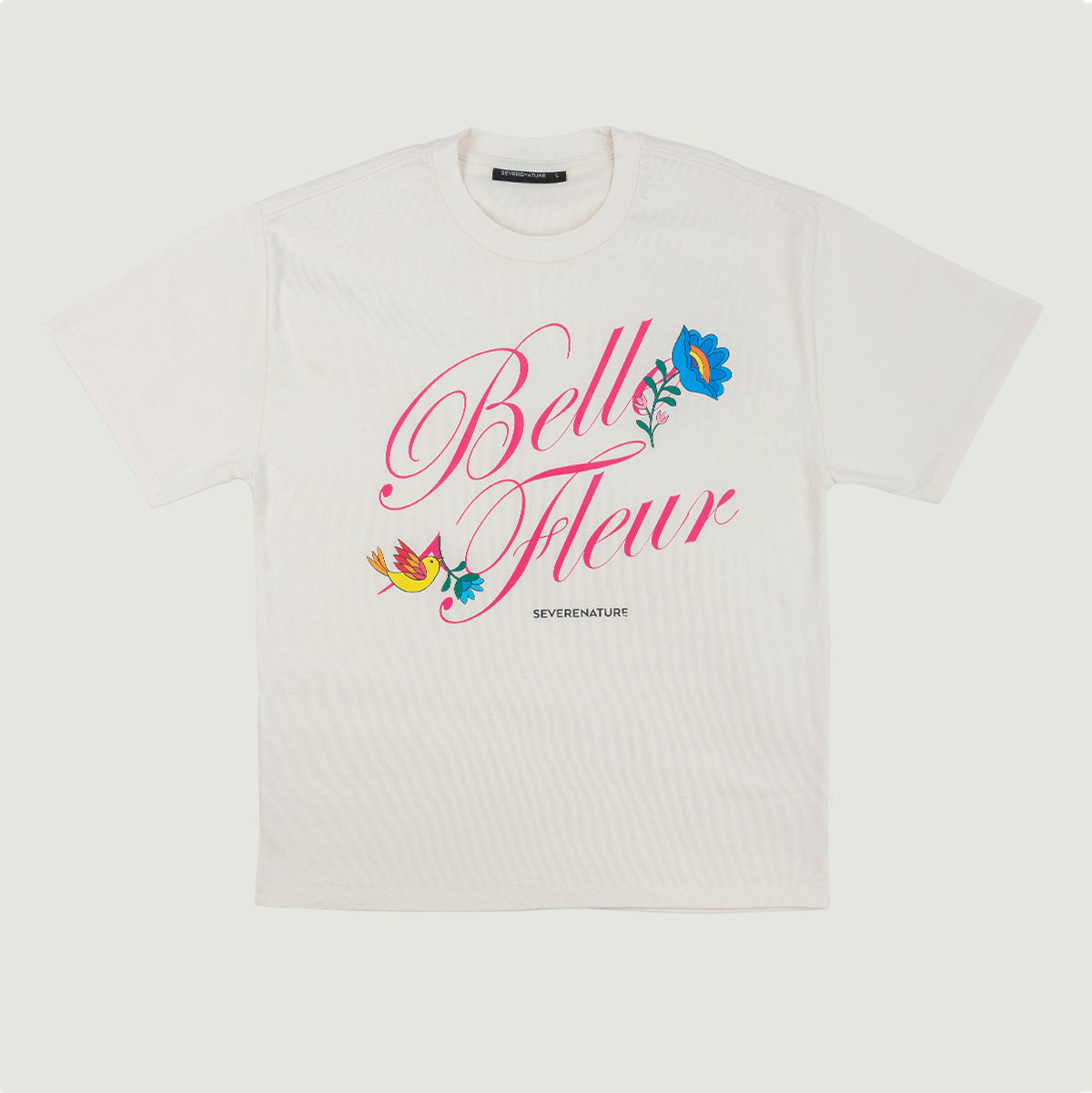 Belle Fleur Tee (Cream-Pink)