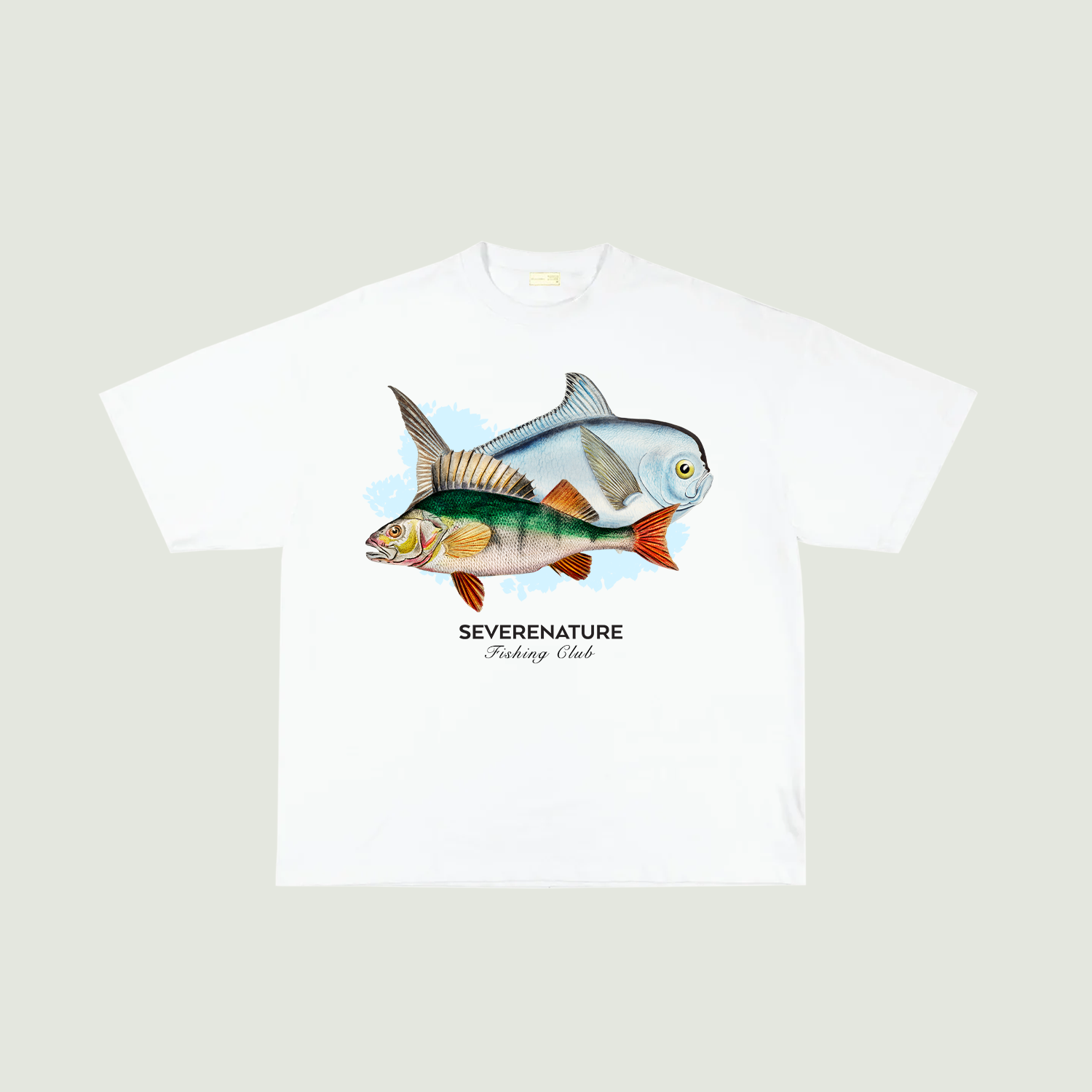 Fishing Club Graphic Tee in White