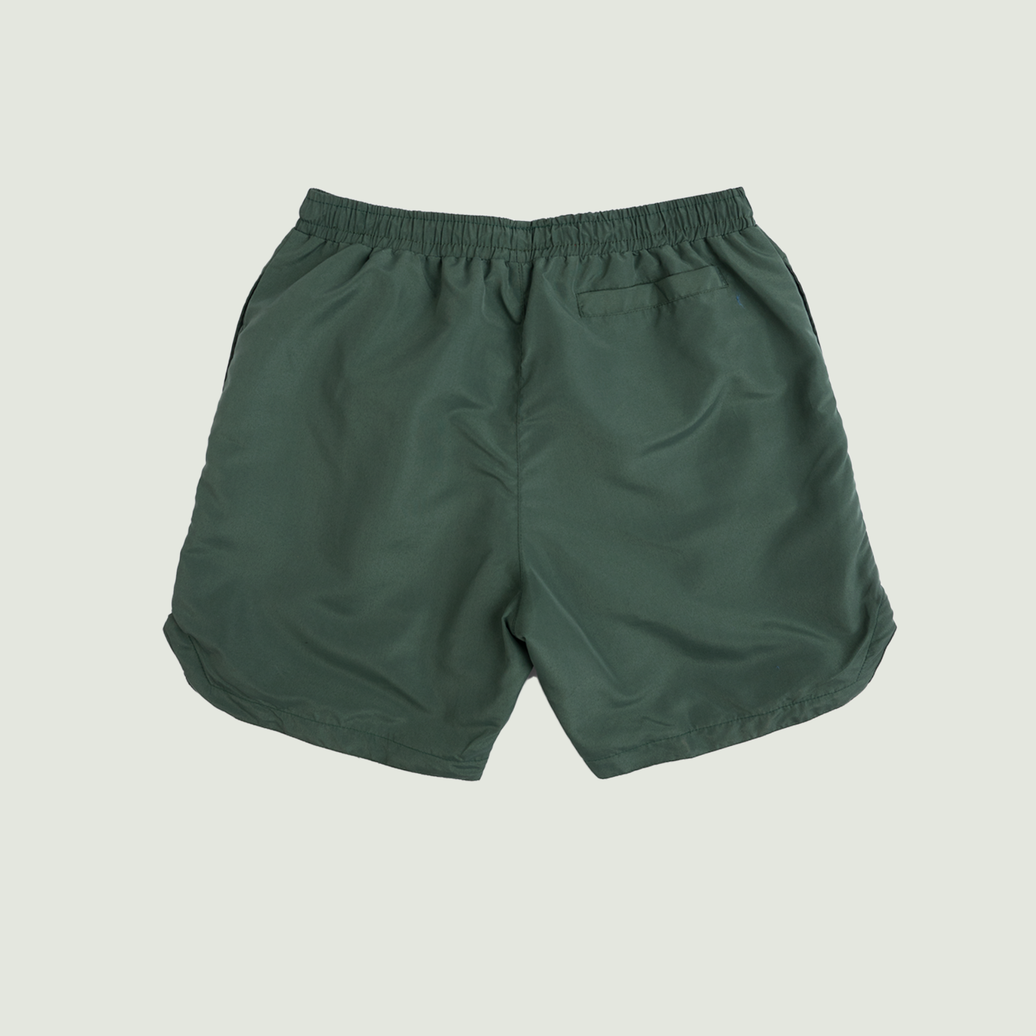 Fishing Club Nylon Shorts in Army Green