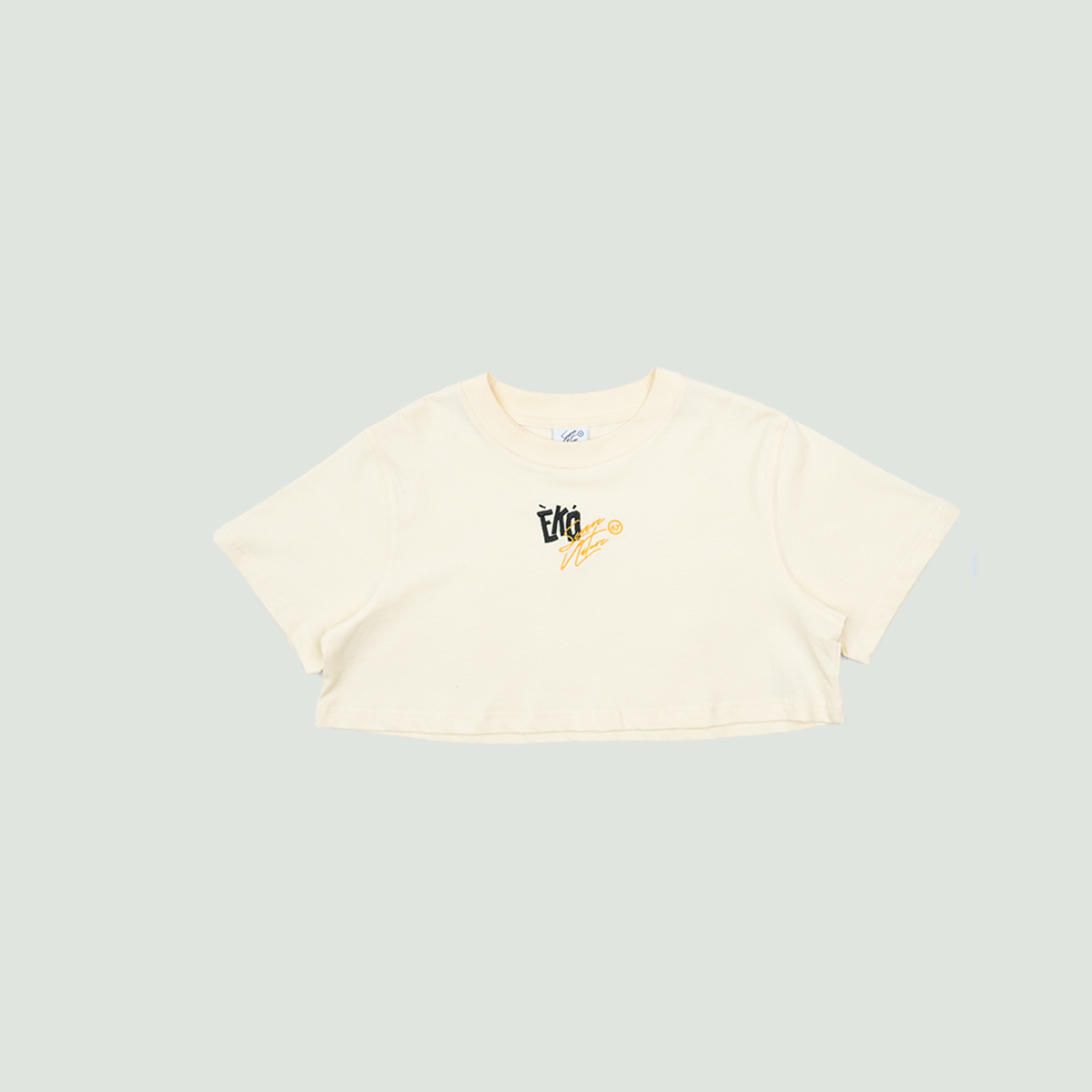 Eko Logo Crop Tee - Cream