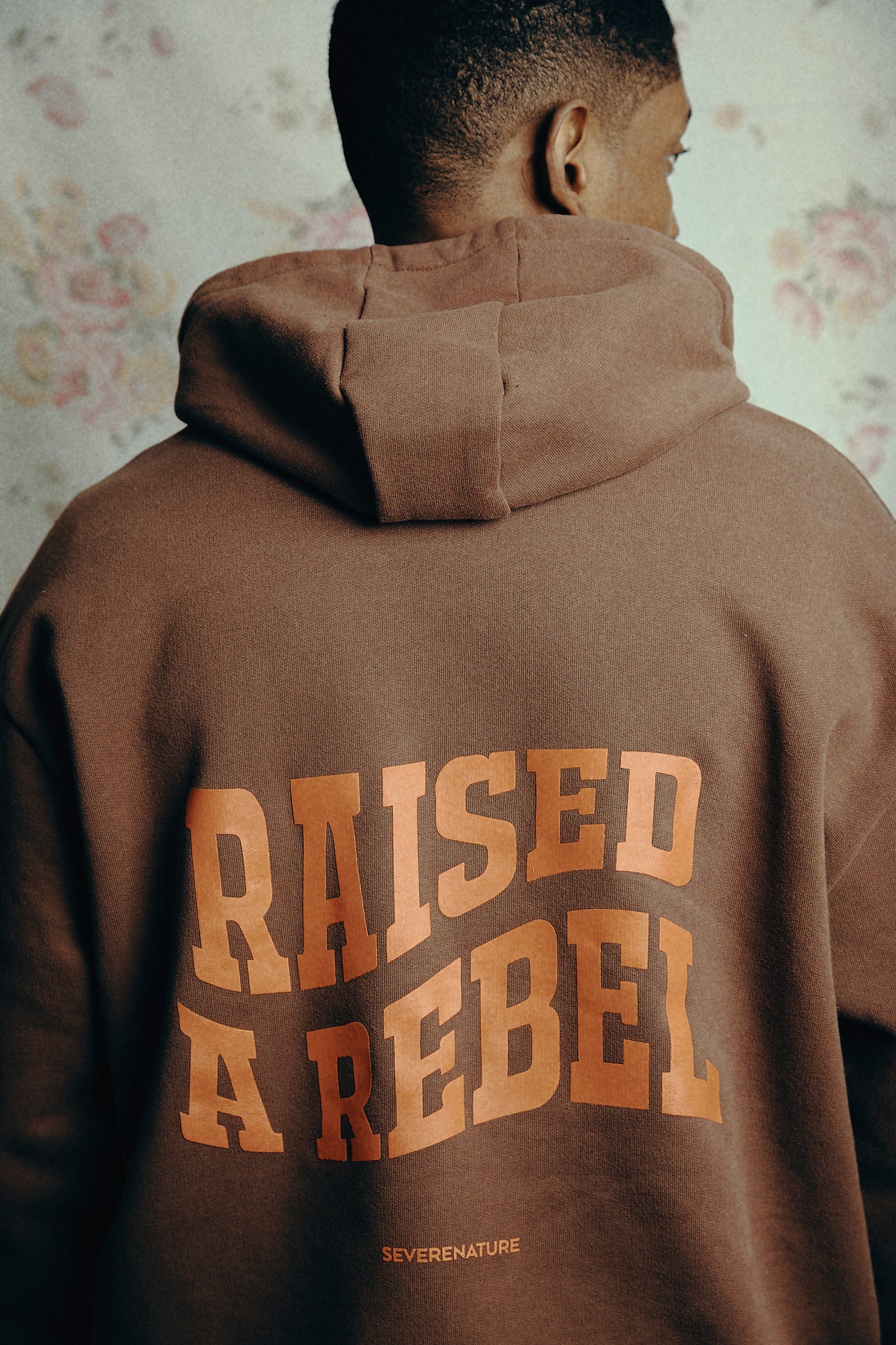 Raised A Rebel Essential Hoodie (Brown)