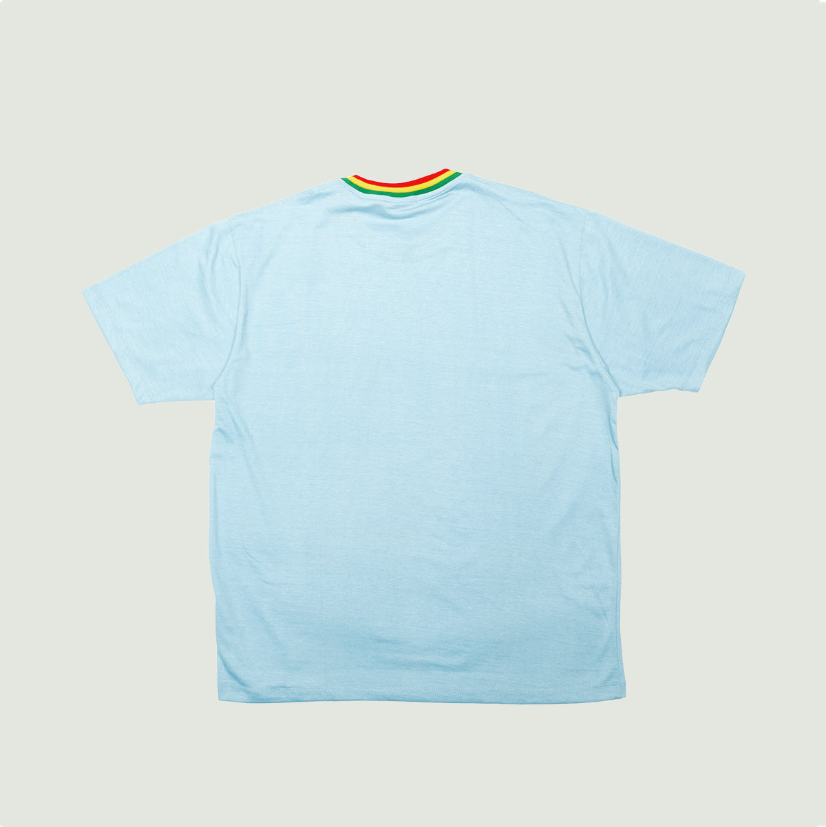 Bushman figure Blue colored collar tee