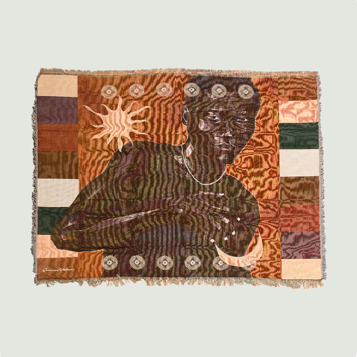 Bushman ‘man’ throw blanket